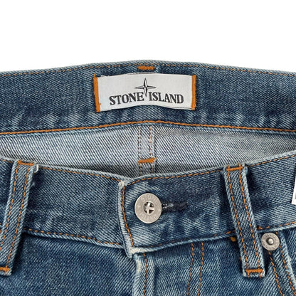 Stone Island AW 2017 Blue RE-T Fit Denim Jeans
