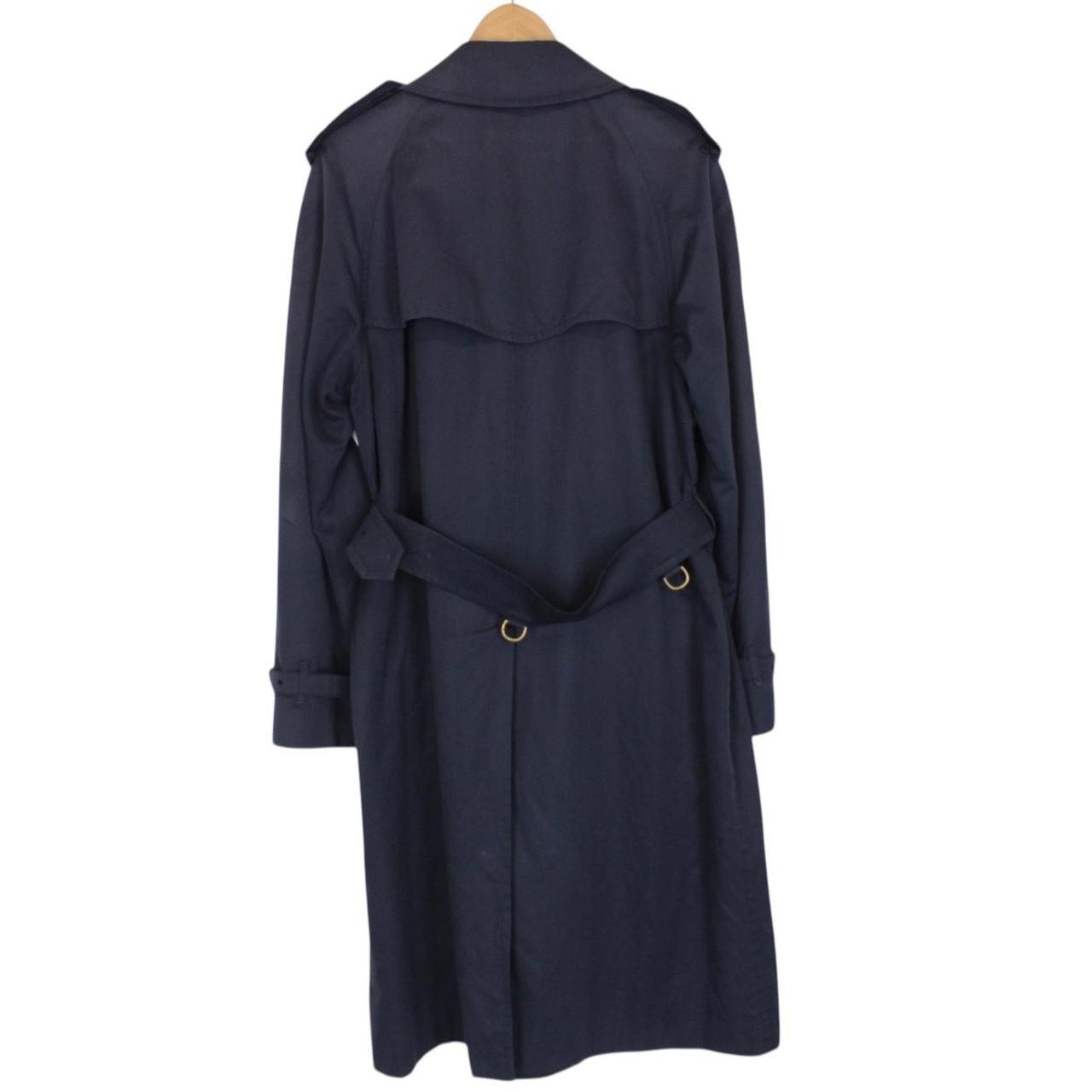 【最終価格】バーバリー紺ストライプダブルBURBERRY made in USA Vintage 90s Burberry Trench Coat Medium – Freshmans Archive