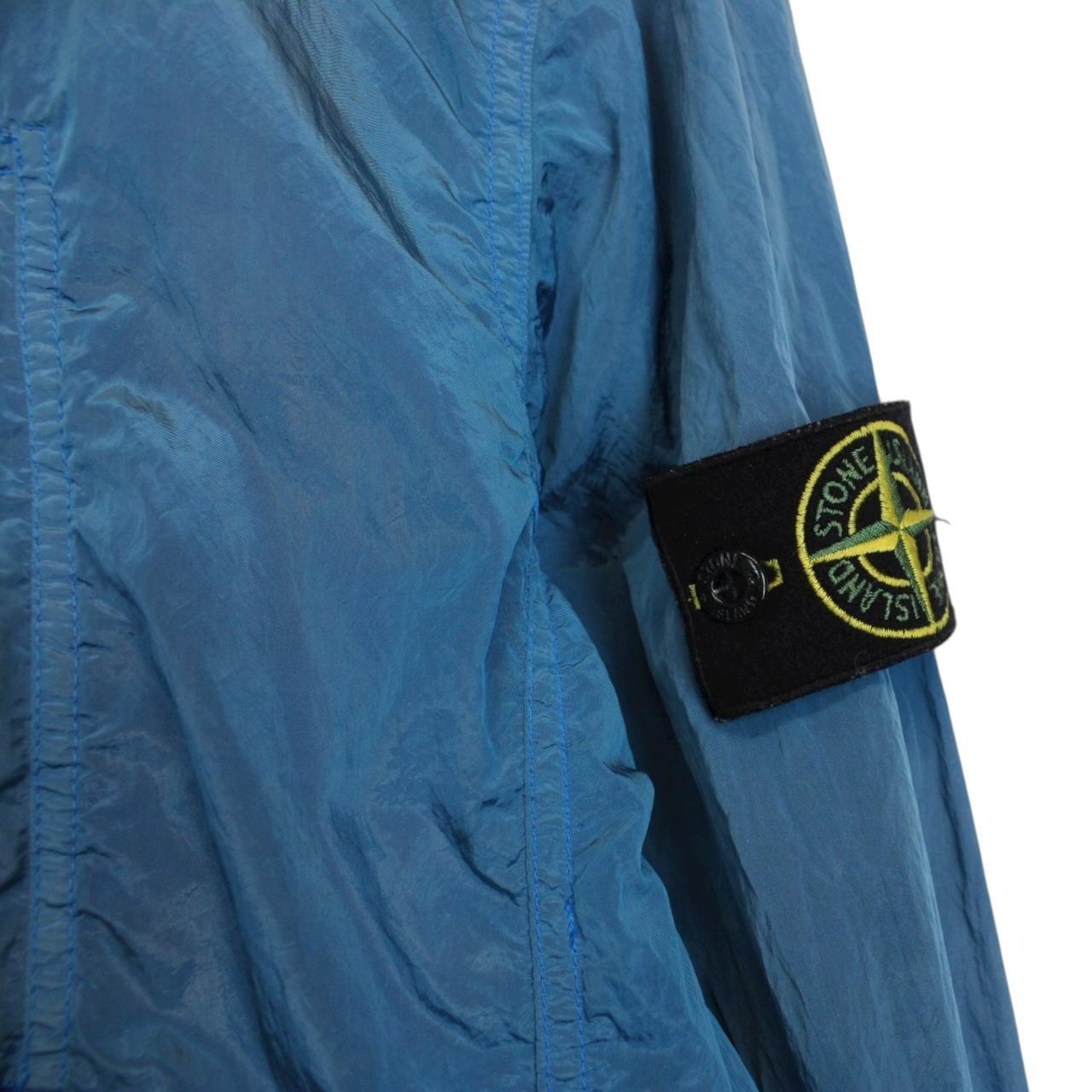 Stone Island SS 2018 Blue Full Zip Nylon Metal Overshirt Jacket