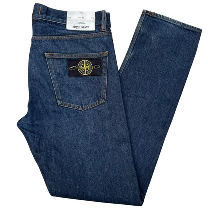Stone Island SS 2018 Navy Blue Slim Fit Denim Jeans