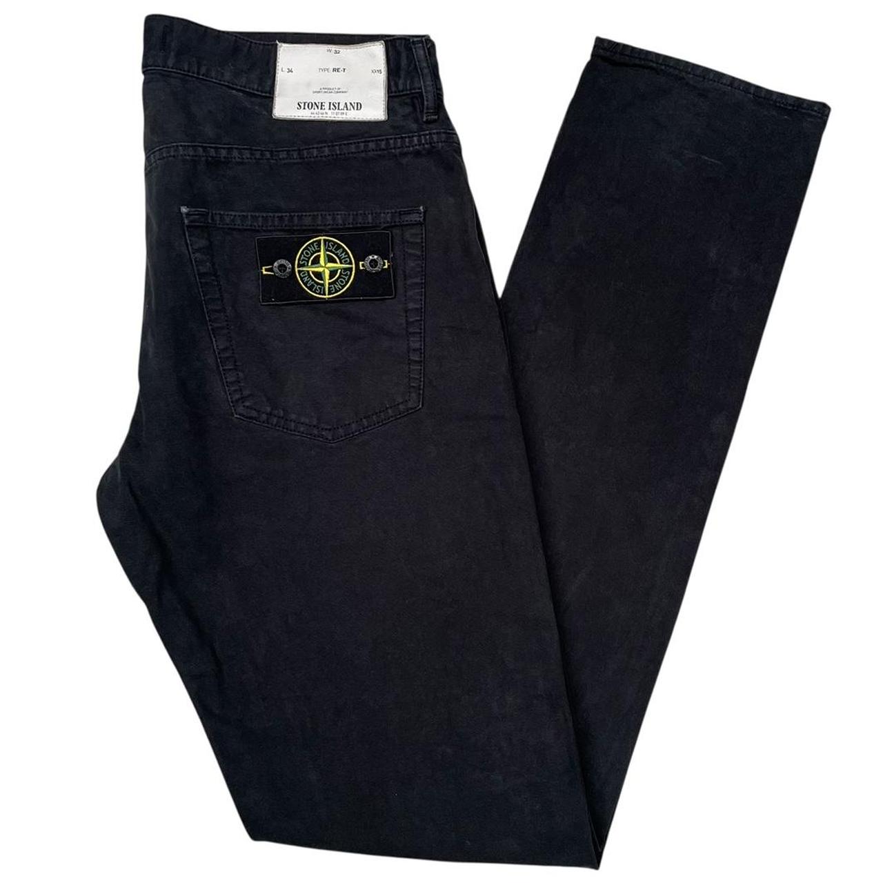Stone Island AW 2014 Black RE-T Fit Cotton Trousers