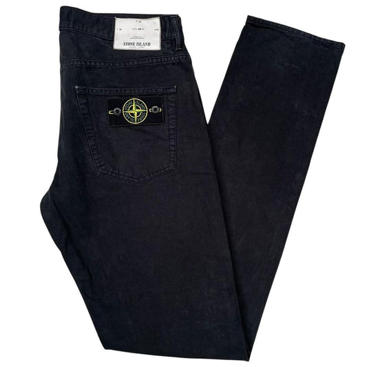 Stone Island AW 2014 Black RE-T Fit Cotton Trousers