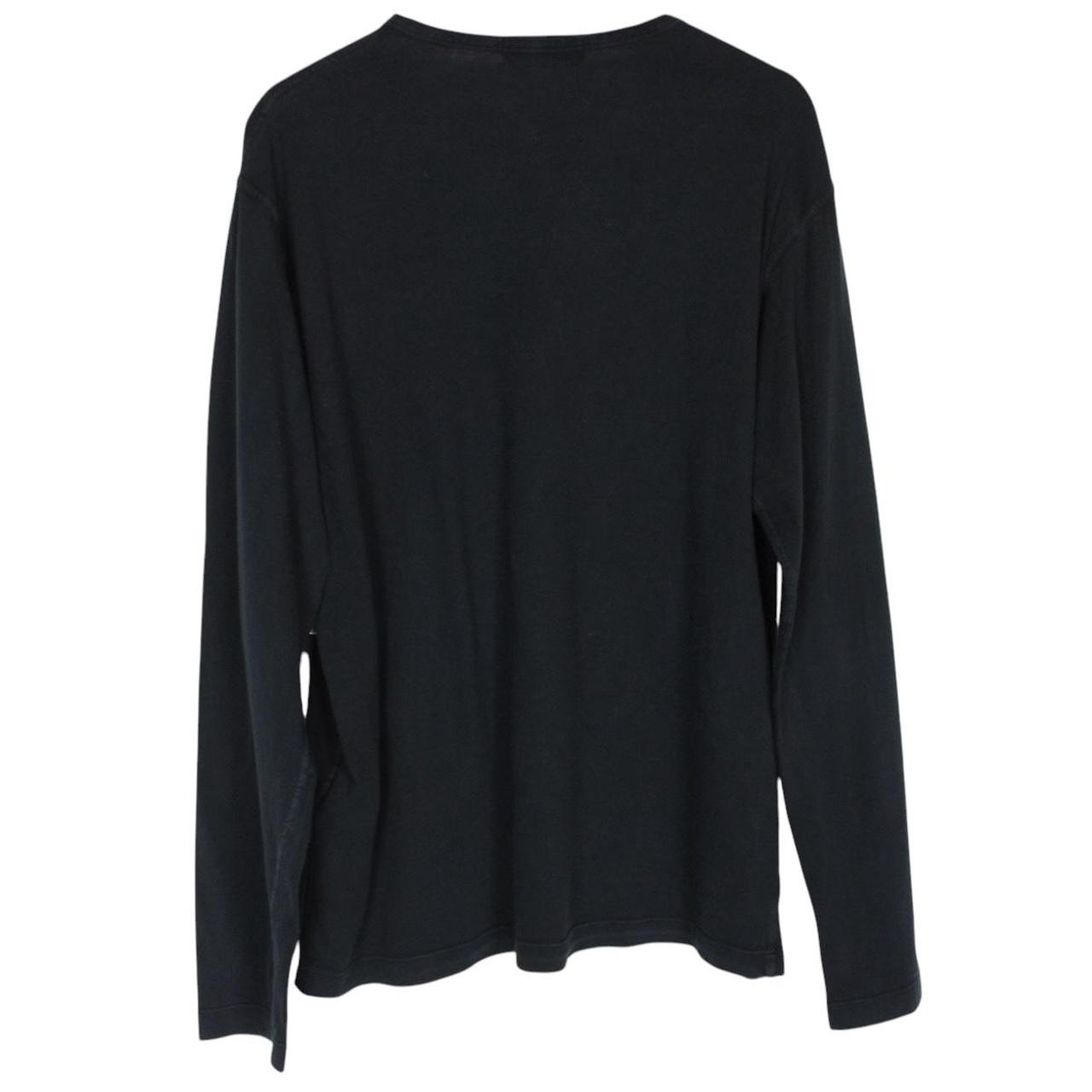 Stone Island SS 2018 Black Long Sleeve Compass T-Shirt