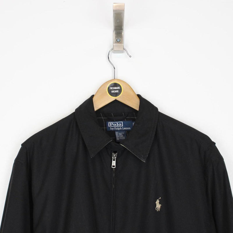 Polo Ralph Lauren Black Full Zip Harrington Jacket