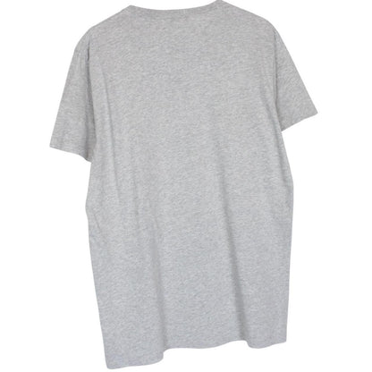 Diesel grey short sleeve cotton t-shirt with jaguar print and pocket detail.