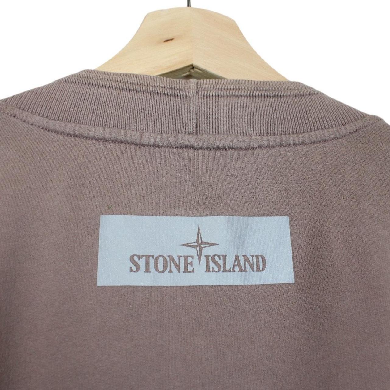Stone Island AW 2018 Mauve Reflective Cotton Sweatshirt Jumper