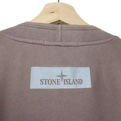 Stone Island AW 2018 Mauve Reflective Cotton Sweatshirt Jumper