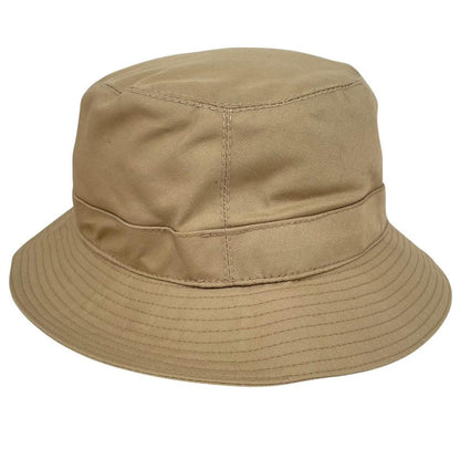 Vintage 80s Burberry Tan Brown Nova Check Cotton Bucket Hat