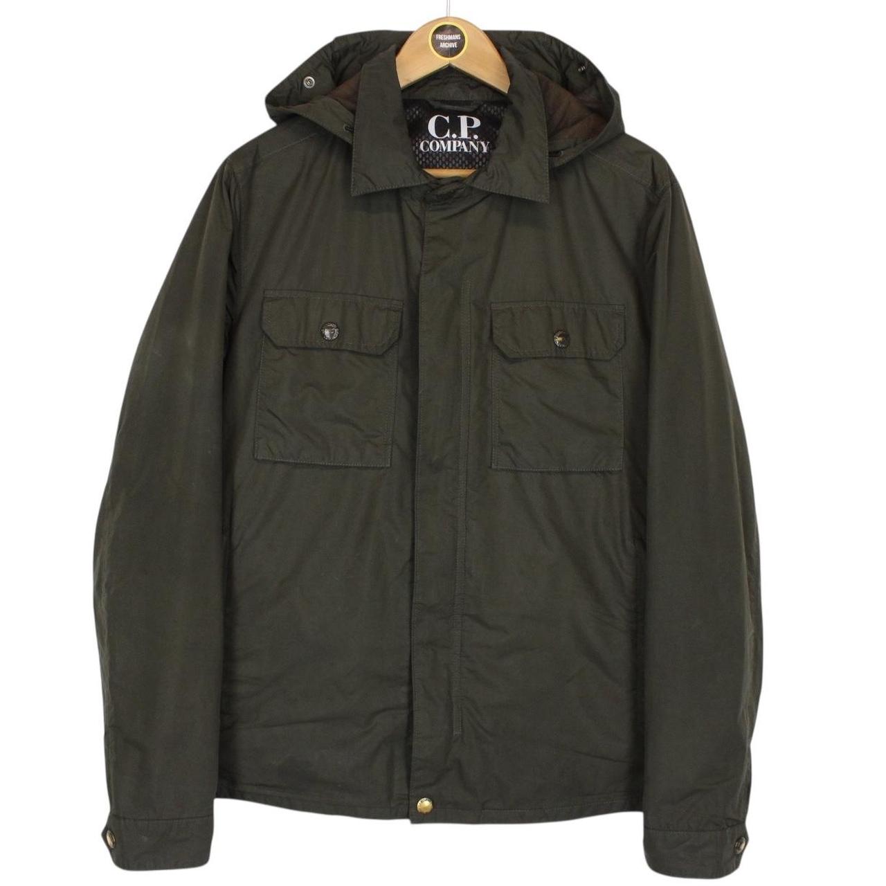 CP Company Micro-M Khaki Green Full Zip Goggle Jacket