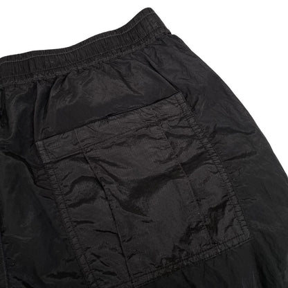 Stone Island SS 2019 Black RE-T Fit Nylon Cargo Trousers