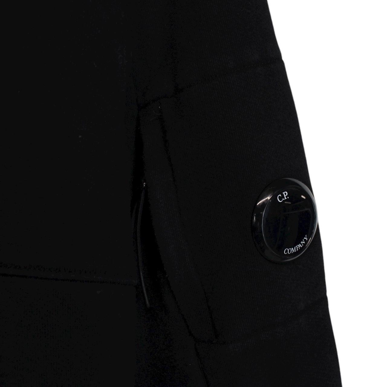 CP Company Black Cotton Lens Hoodie Jumper