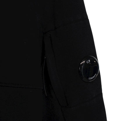 CP Company Black Cotton Lens Hoodie Jumper