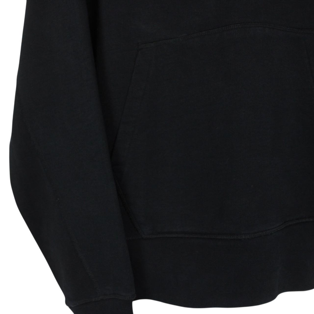 Helmut Lang Black Bird Print Cotton Hoodie Jumper