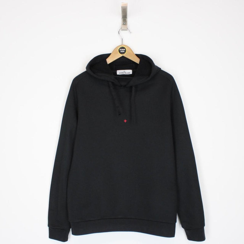 Stone Island Marina SS 2021 Black Cotton Hoodie Jumper