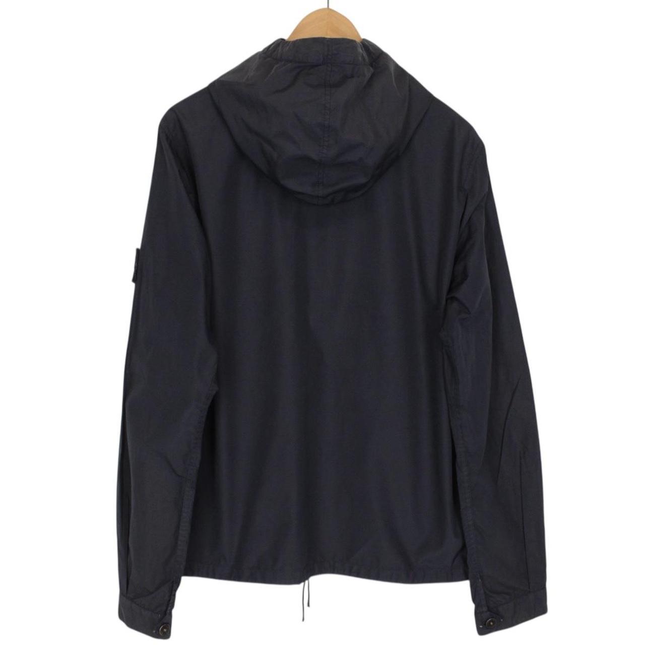 Stone Island SS 2008 Navy Blue Nylon Spalmatura Full Zip Jacket