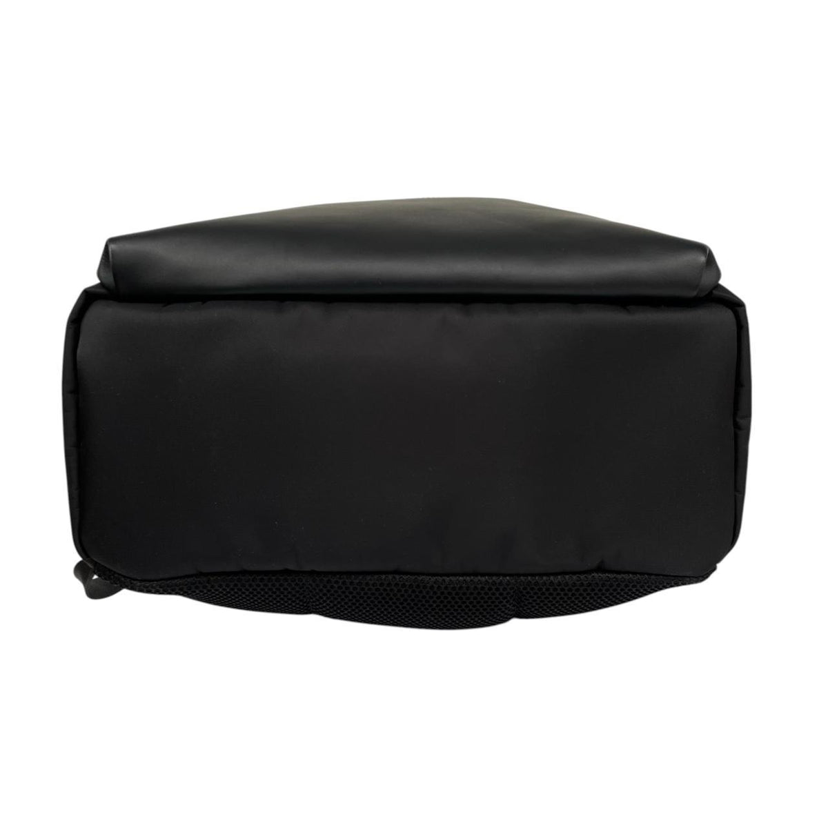 Fendi black and yellow nylon/leather backpack with monster bug eyes design.