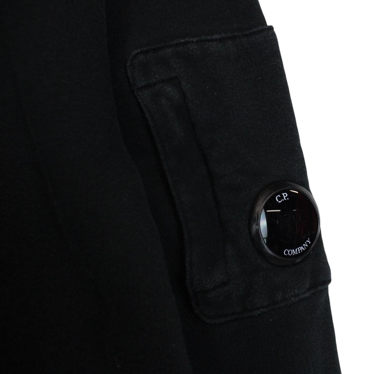 CP Company Black Cotton Lens Sweatshirt Jumper