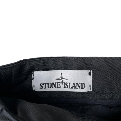 Stone Island SS 2021 Black Bermuda Cotton Cargo Shorts