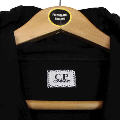 CP Company Black Cotton Lens Hoodie Jumper