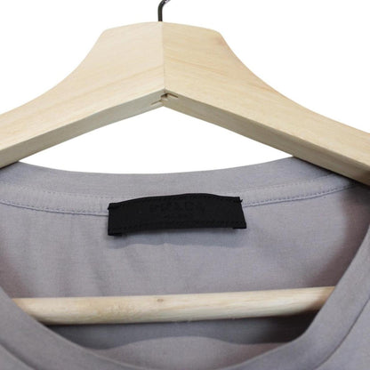 Prada Grey Pocket Cotton Short Sleeve T-Shirt