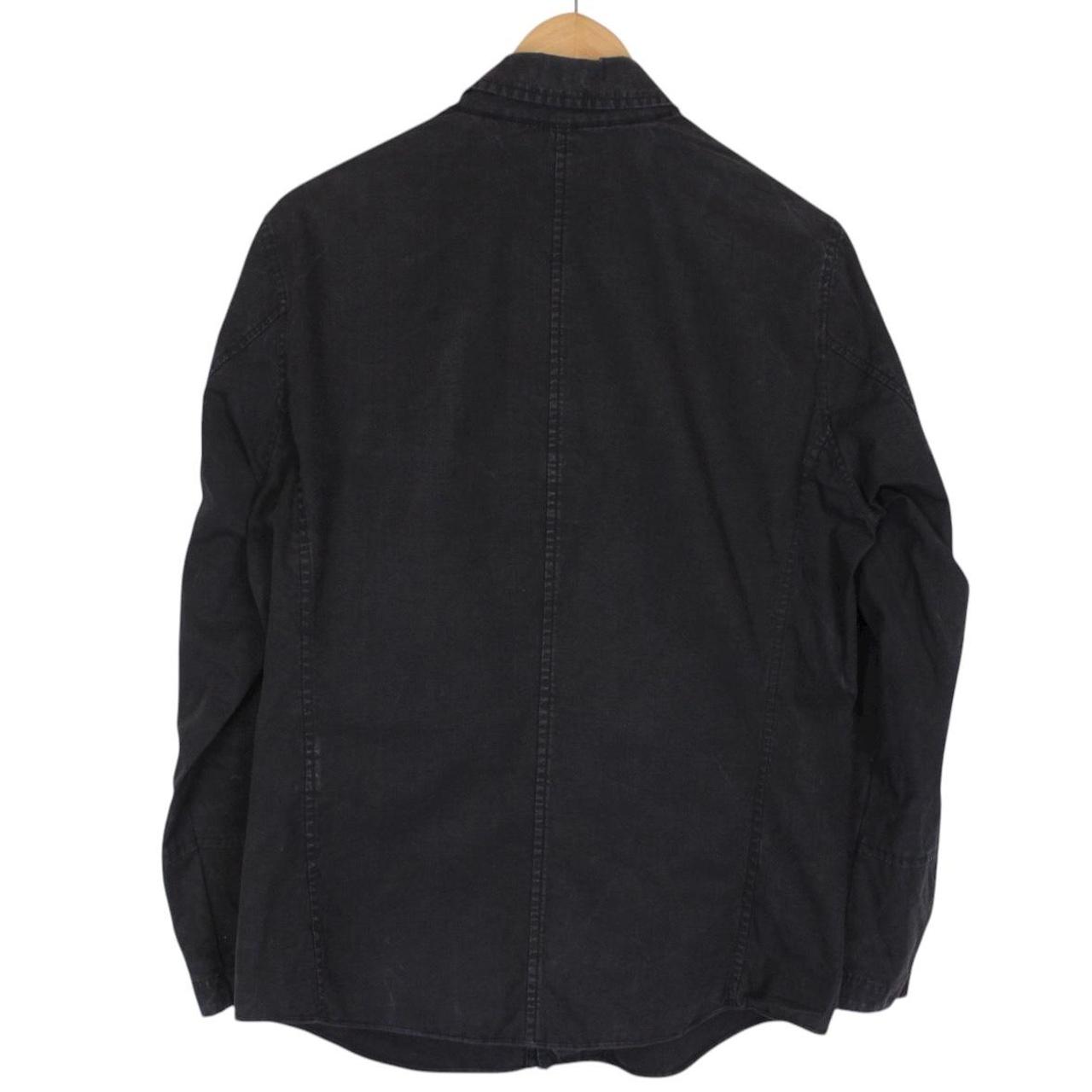 Vintage Stone Island SS 2007 Black Full Zip Cotton Overshirt Jacket