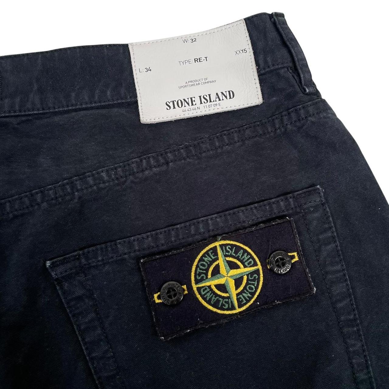Stone Island AW 2014 Black RE-T Fit Cotton Trousers
