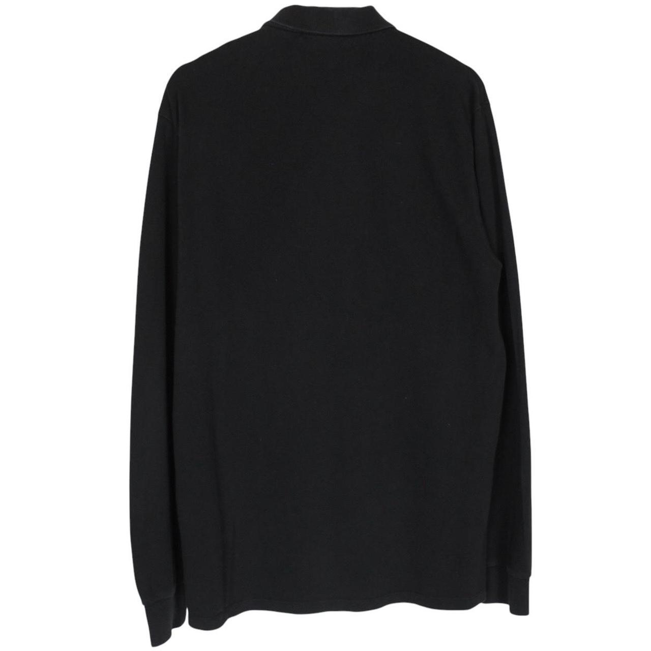 Stone Island AW 2015 Black Long Sleeve Compass Polo Shirt