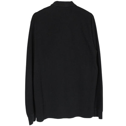Stone Island AW 2015 Black Long Sleeve Compass Polo Shirt