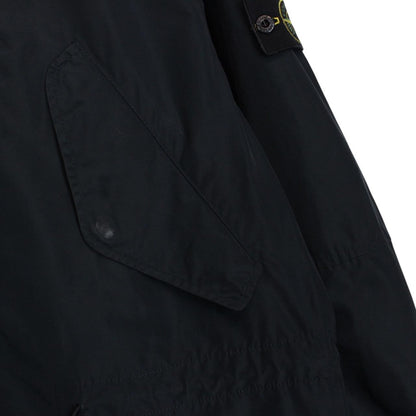 Stone Island SS 2018 Navy Blue Micro Reps Full Zip Parka Jacket