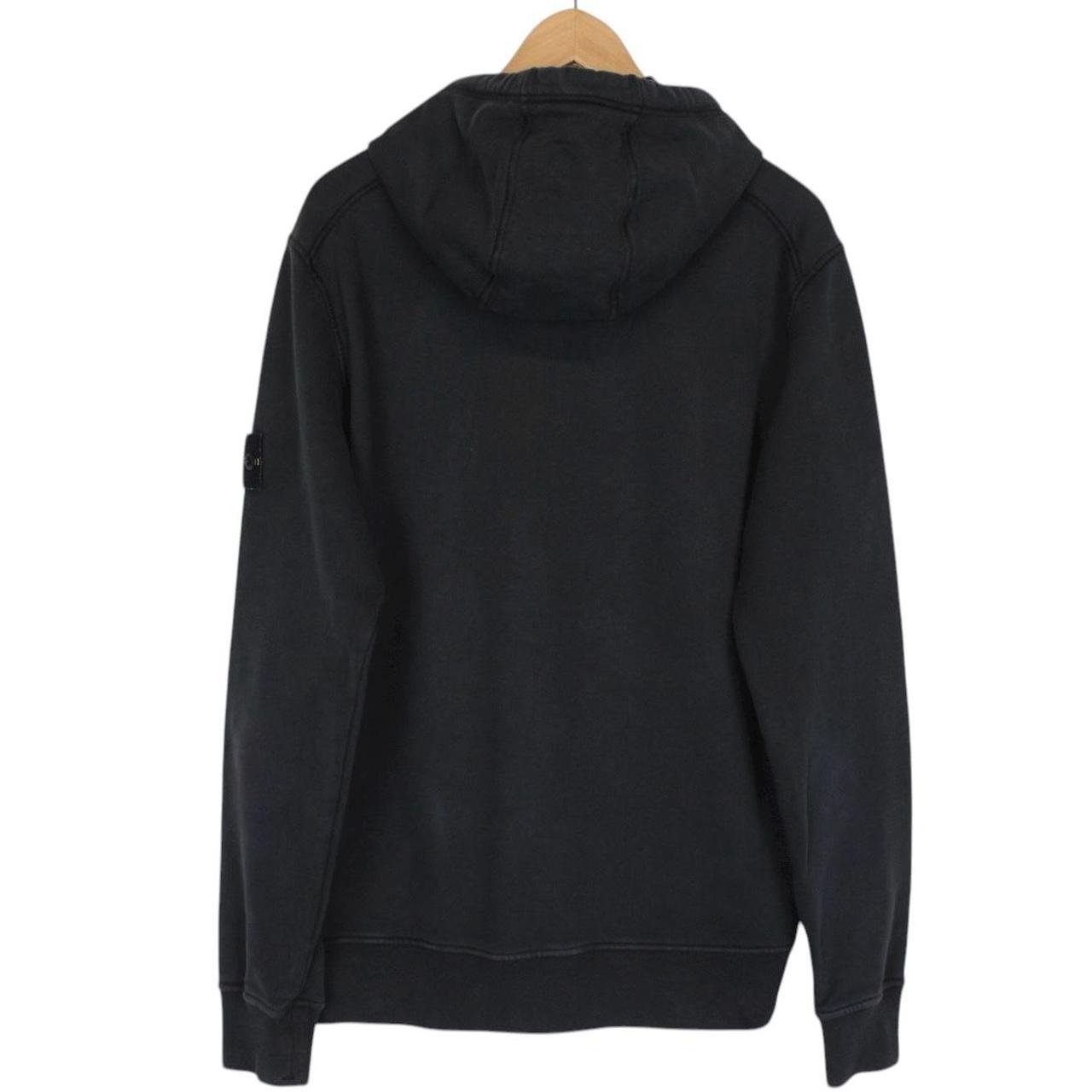 Stone Island AW 2022 Black Cotton Hoodie Jumper