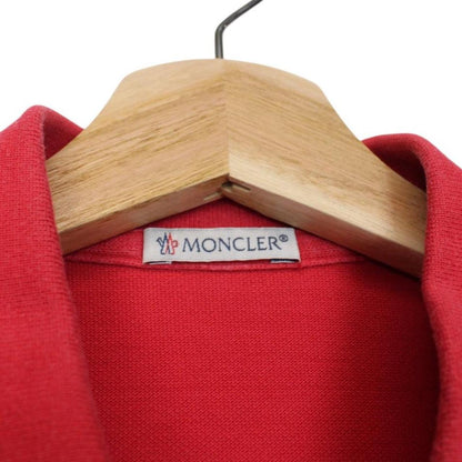 Moncler Maglia Manica Corta Red Short Sleeve Cotton Polo Shirt