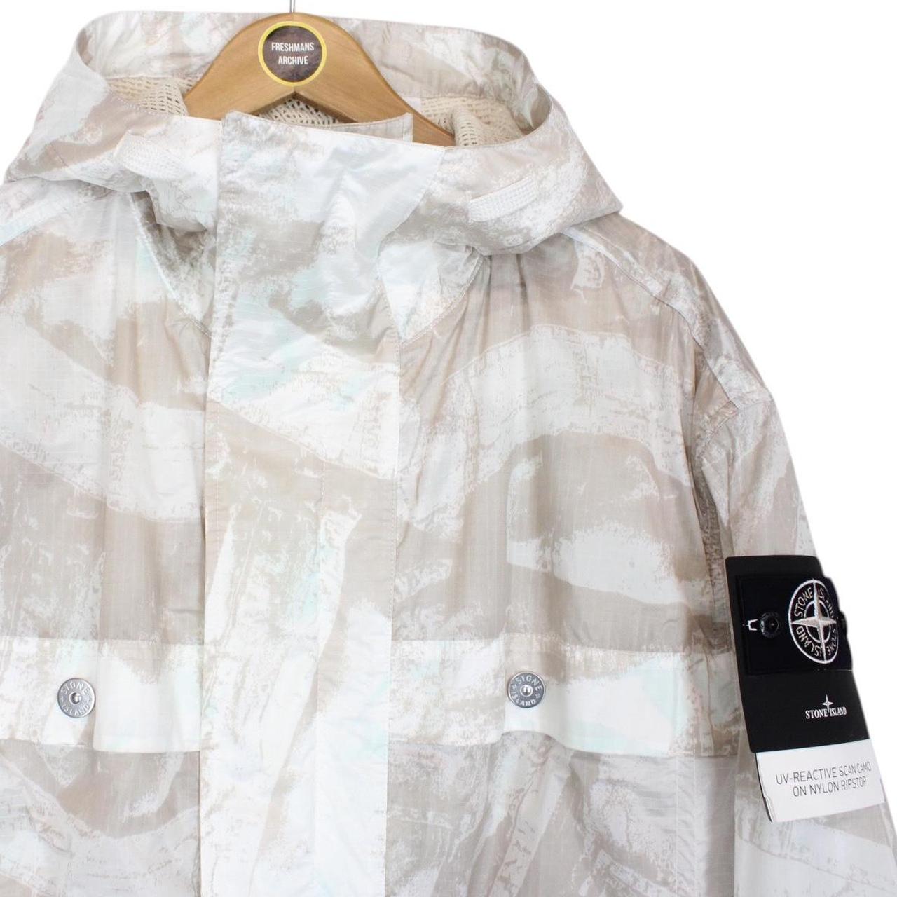 Stone Island UV Reactive Scan Camo On Nylon Ripstop Full Zip Jacket