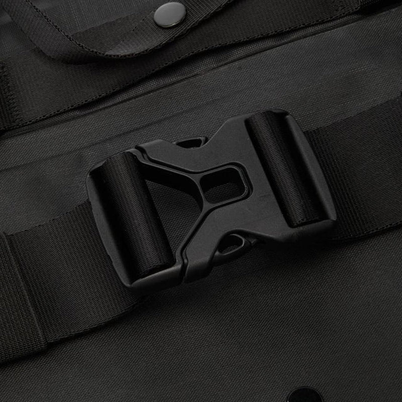 CP Company Metropolis Black Rubber Reps Logo Belt Bag