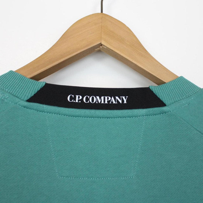 CP Company Green Goggle Lens Cotton Sweatshirt Jumper