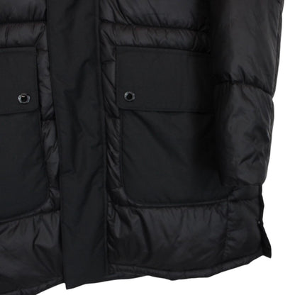 Barbour International Black Contrast Redford Faux Fur Hooded Parka Coat