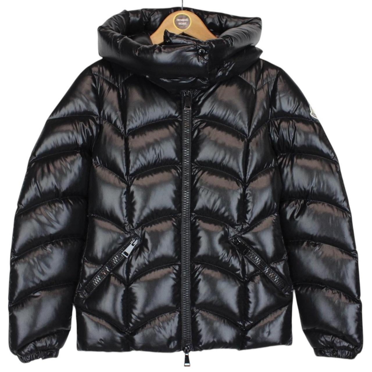 Moncler Akebia Black Full Zip Hooded Down Jacket