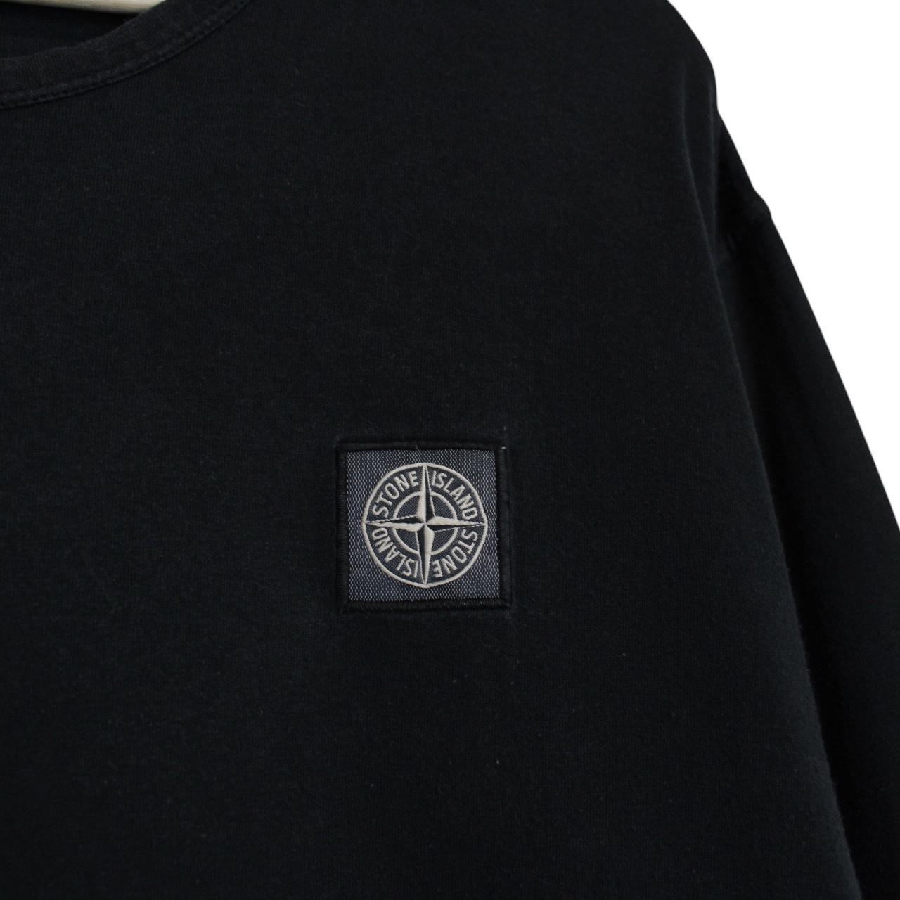 Stone Island SS 2018 Black Long Sleeve Compass T-Shirt