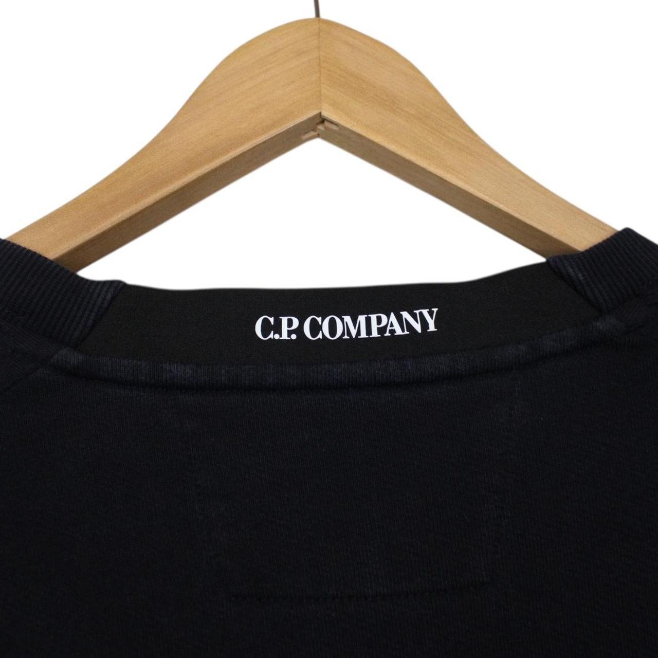 CP Company Navy Blue Goggle Lens Cotton Sweatshirt Jumper