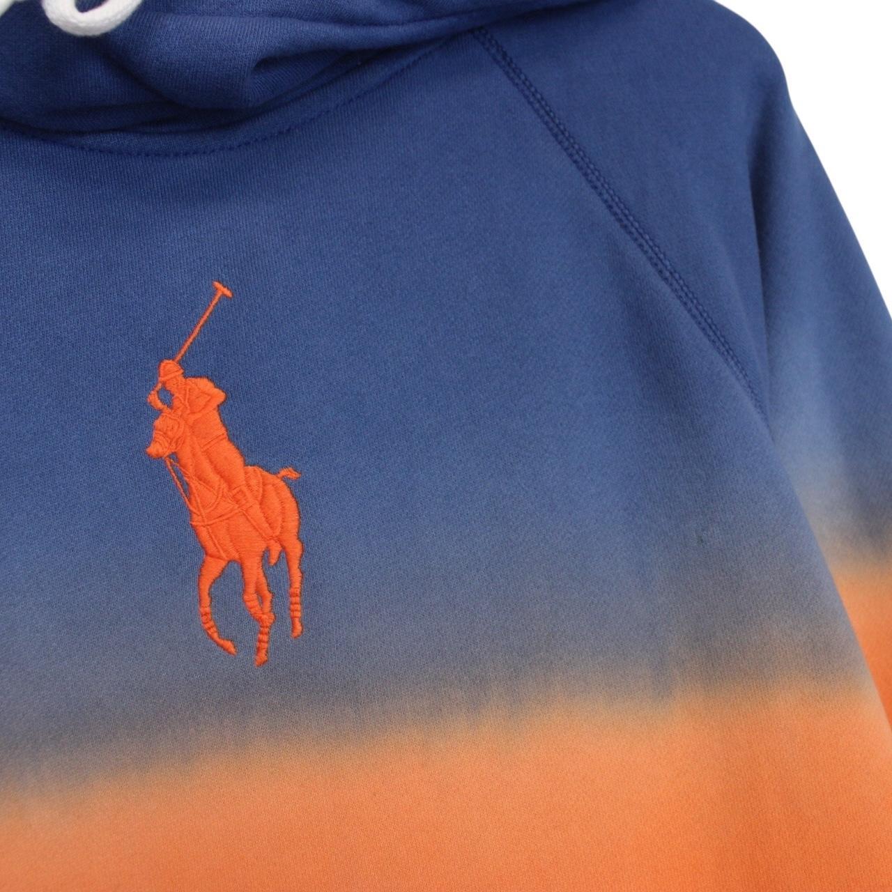 Polo Ralph Lauren Orange and Blue Ombre Fleece Hoodie