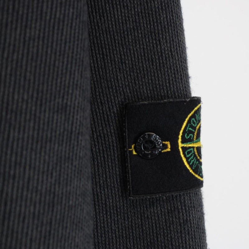 Vintage Stone Island AW 1999 Dark Grey Ribbed Wool Knit Jumper