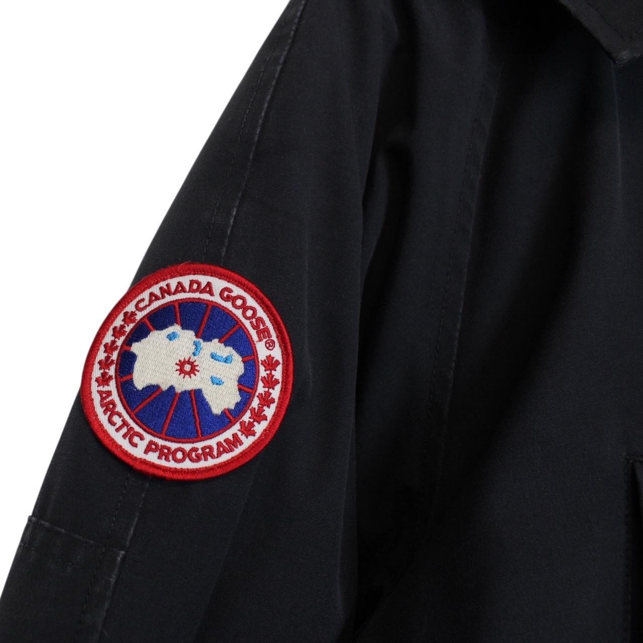 Canada Goose Navy Blue Chilliwack Bomber Down Jacket with Fur Trim
