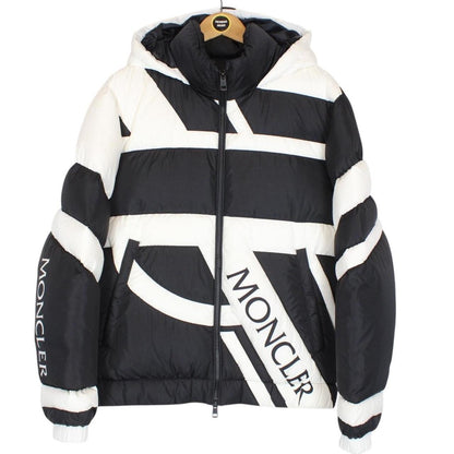 Moncler 5 Craig Green Plungery White and Black Full Zip Down Jacket
