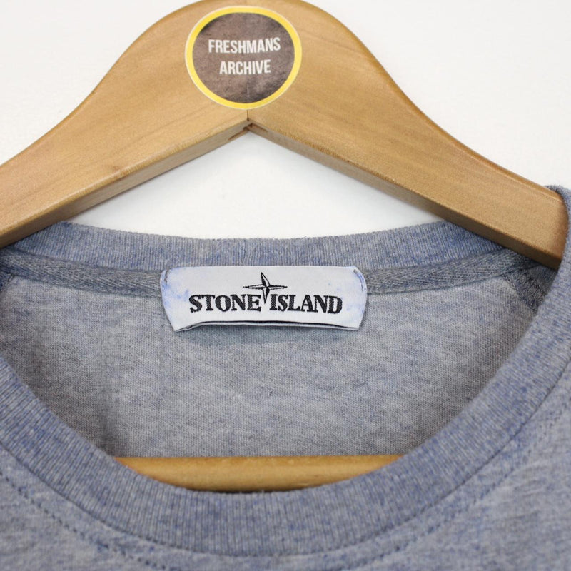 Stone Island AW 2020 Blue Dust Treatment Short Sleeve T-Shirt