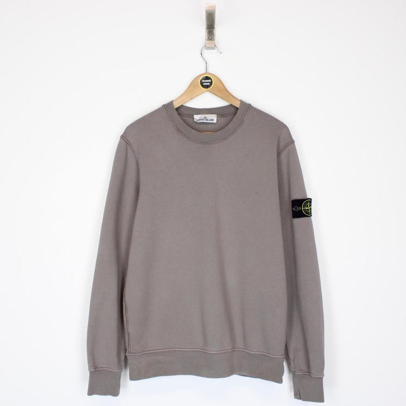 Stone Island SS 2024 Stone Grey Cotton Sweatshirt Jumper