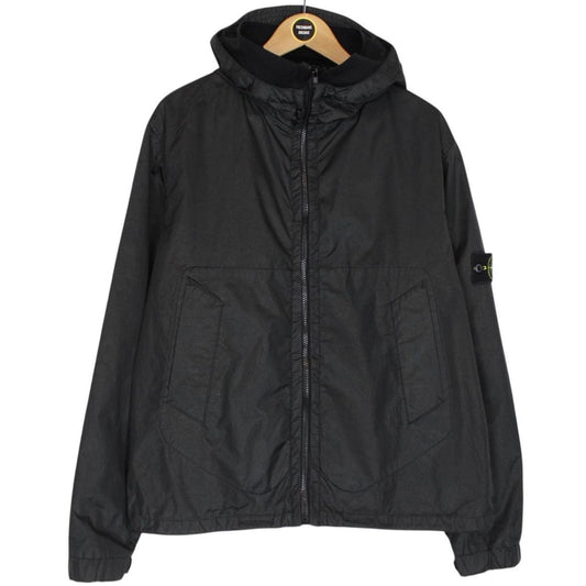 Vintage Stone Island AW 2007 Black Nylon Metal Hooded Jacket