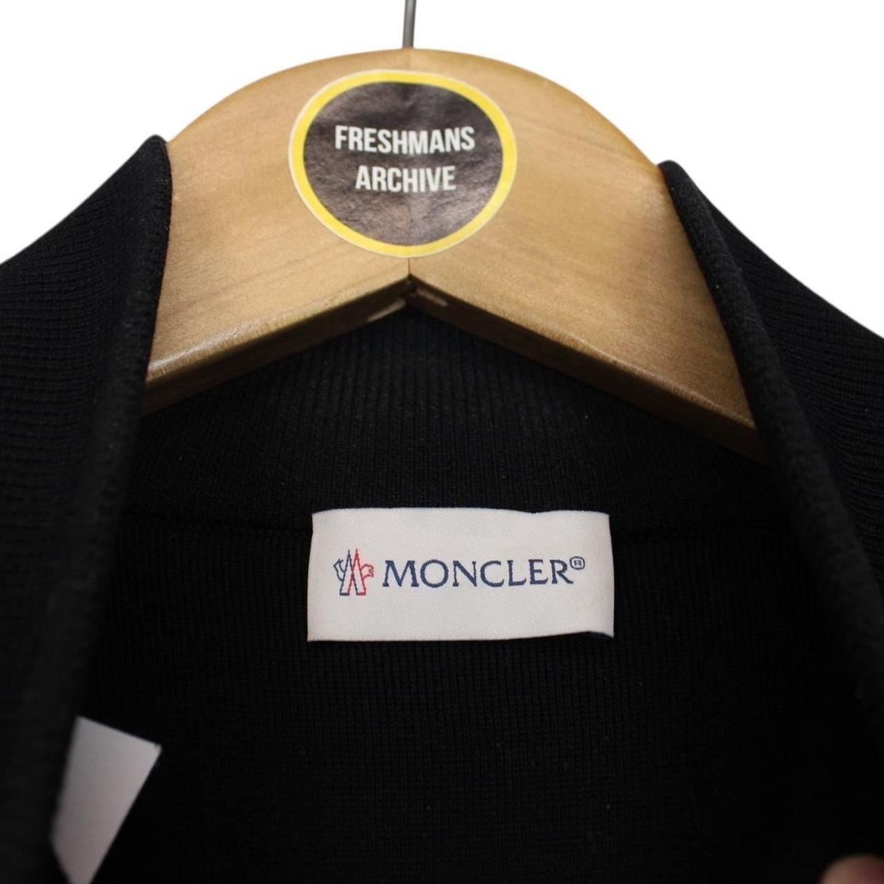Moncler Black Full Zip Cotton/Nylon Cardigan Tricot Jacket