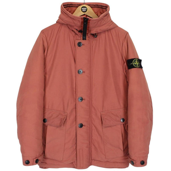 Stone Island AW 2019 Orange Micro Reps Primaloft Hooded Jacket