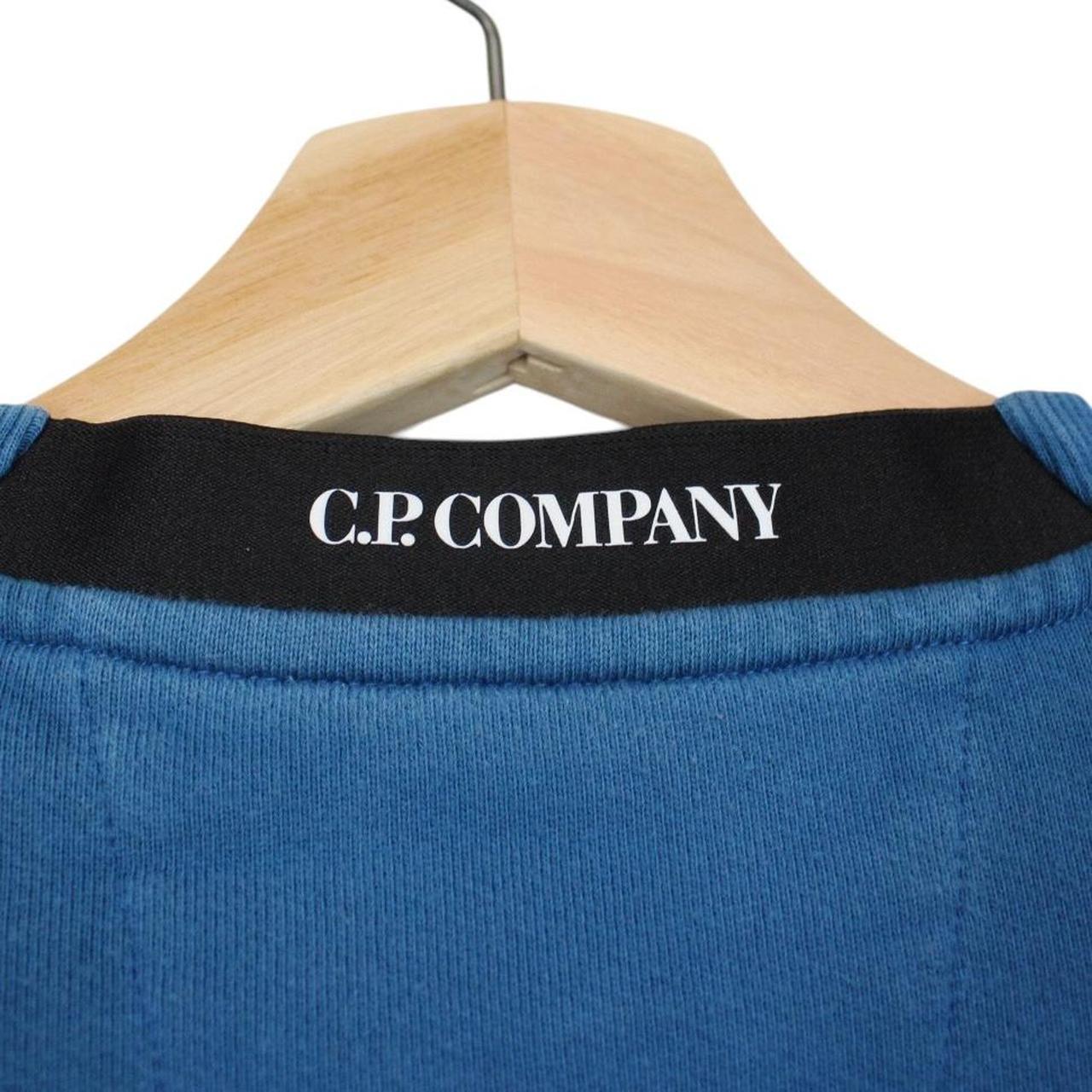 CP Company Blue Goggle Lens Cotton Sweatshirt Jumper