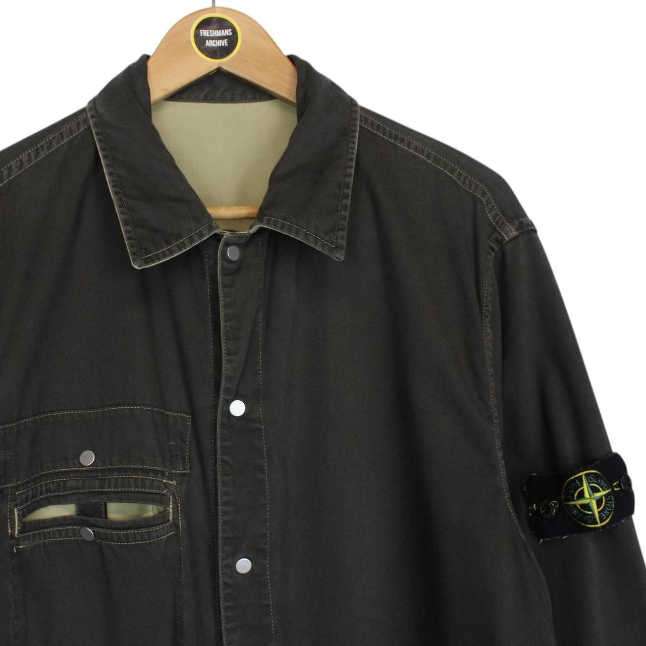 Vintage Stone Island AW 2003 Beige and Brown Reversible Chore Jacket