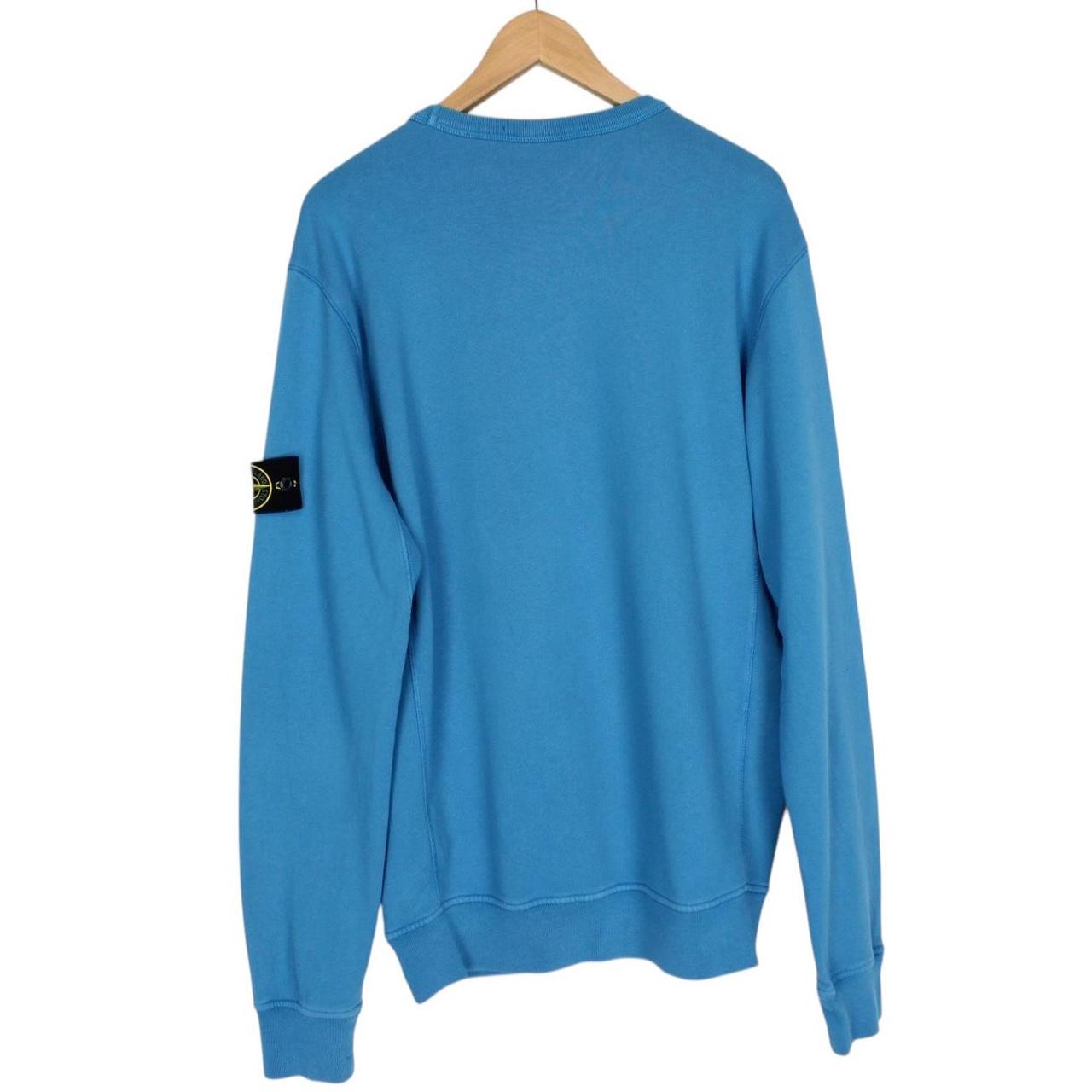 Stone Island SS 2018 Blue Cotton Sweatshirt Jumper